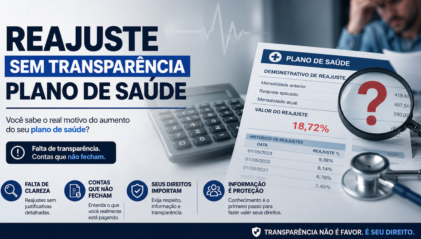 reajuste sem transparência plano de saude